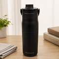 Vacuum Insulated Stainless Steel Bottle Black 680ML (YM2619)