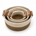 Laundry Basket Brown Set of 3 (YM1880)