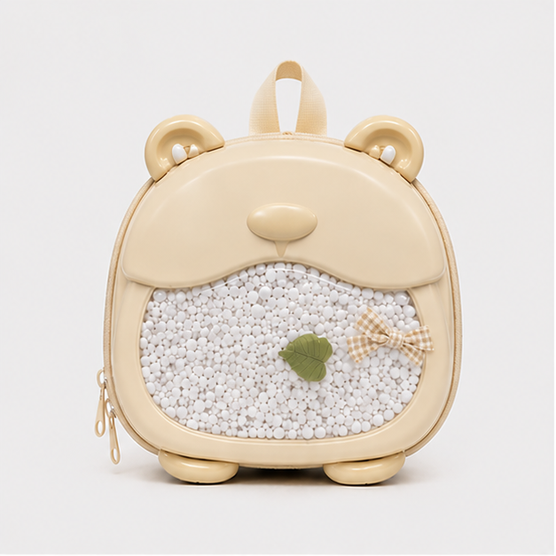 Kids Bear Backpack – Beige (YM1168)
