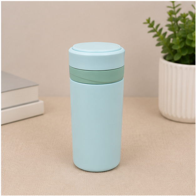 Blue Stainless Steel Water Bottle 350ML (YM2502)