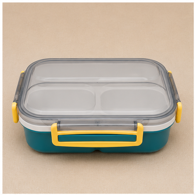 Green Kids Lunch Box with Compartments (YM687)