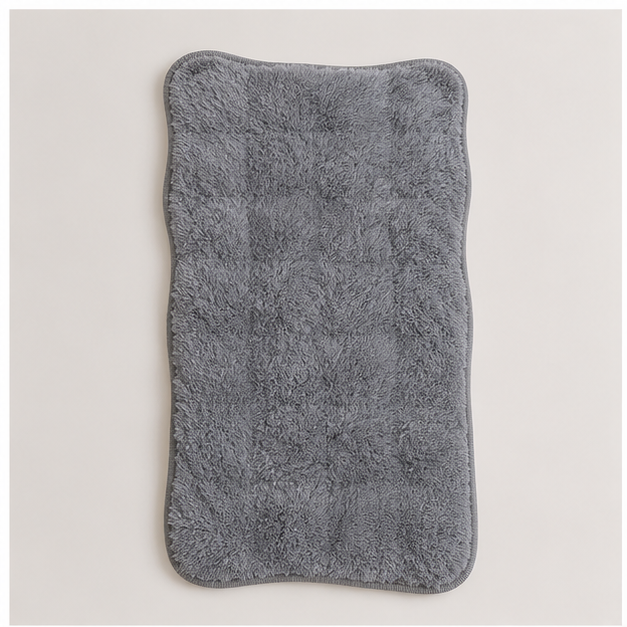 Grey Soft Floor Rug for Living Room & Bedroom (OF-FM-12)