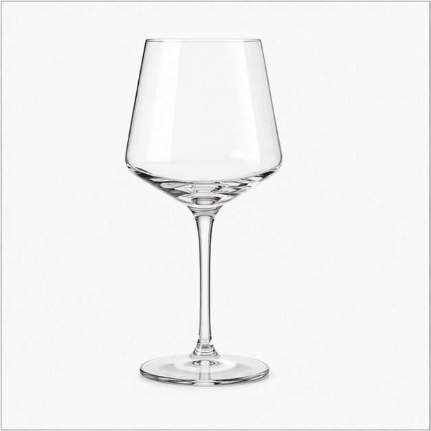 Transparent Stemmed Wine Glass for Barware (YM612)