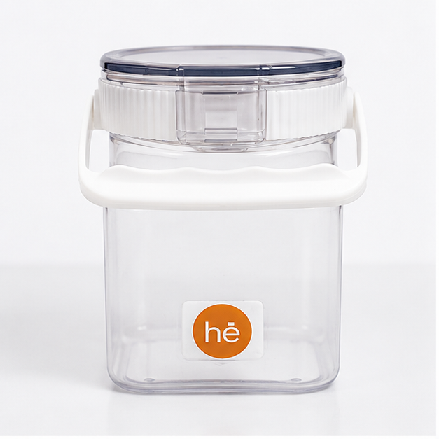 White Plastic Cereal Storage Container 900ML (YM2683)