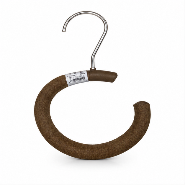 Brown Plastic C- Shaped Clothes Hanger (YM436)