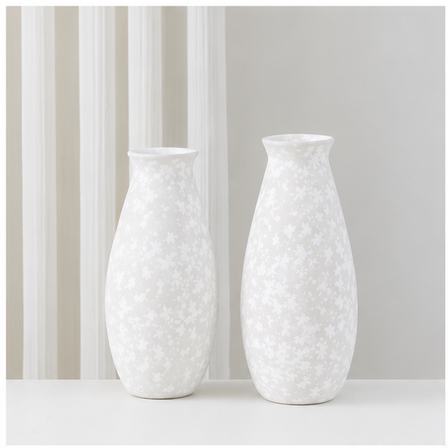 White Decorative Flower Vase for Modern Home Décor (YM2335)