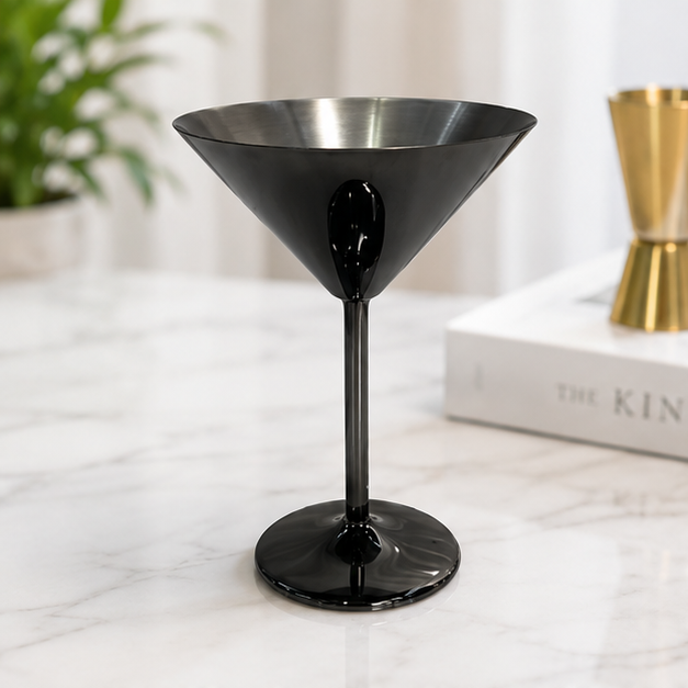 Premium Metal Martini Glass for Bar & Cocktail Serving (YM1039)