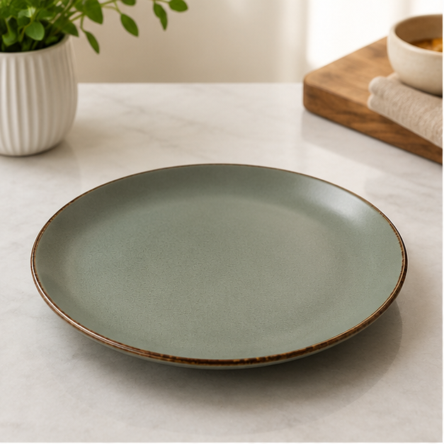 Green Plate for Everyday Dining and Kitchen Use  (YM1449)