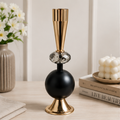 Modern Decorative Candle Holder Black & Gold (YM1132)