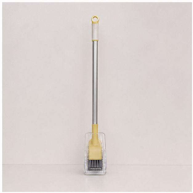 Yellow Cleaning Brush with Long Handle (YM565)