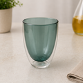 Green Glass Cup for Everyday Drinks and Beverage Use (YM1685)