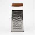 Stainless Steel Box Grater with Wooden Handle (YM197)