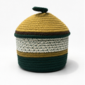 Portable Green Laundry Basket with Handles (YM1877)