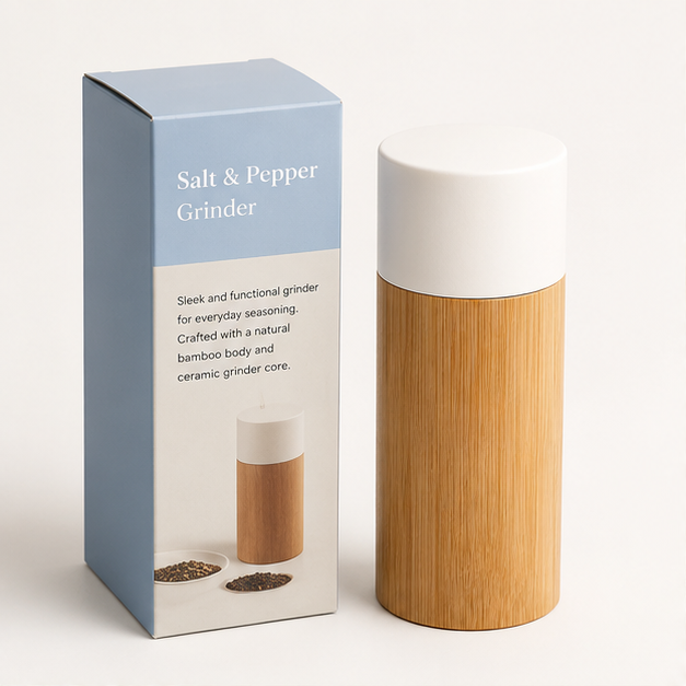 White Salt & Pepper Grinder (YM149)