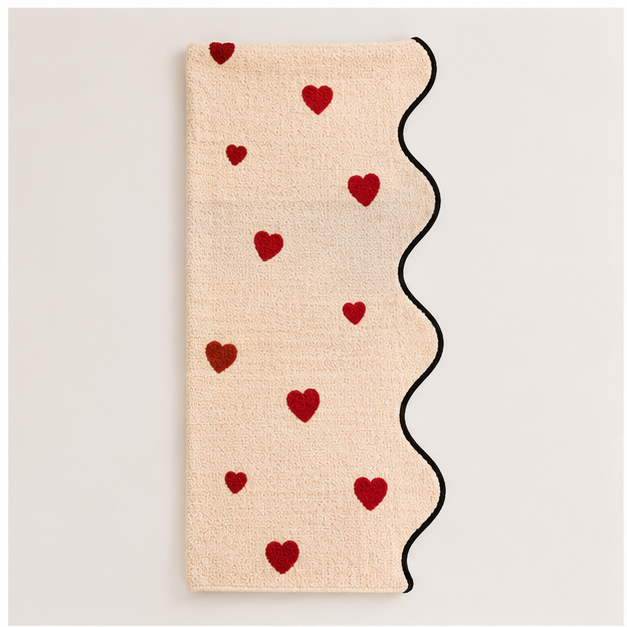 Red Soft Floor Rug for Living Room & Bedroom (OF-FM-14)