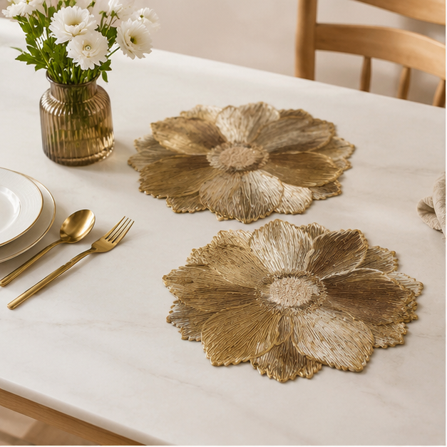 Floral Luxe Gold Placemat (YM2648)