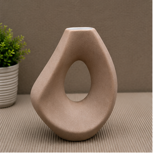 Modern Brown Decorative Flower Vase (YM1355)