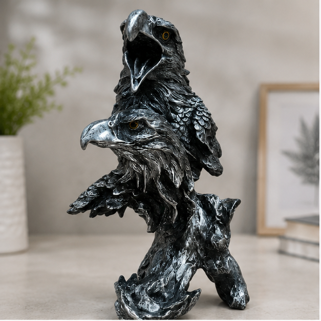 Designer Eagle Figurine Silver (YM2294)