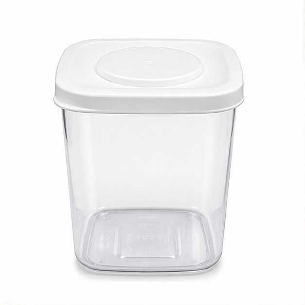 White Plastic Storage Box (YM1239)
