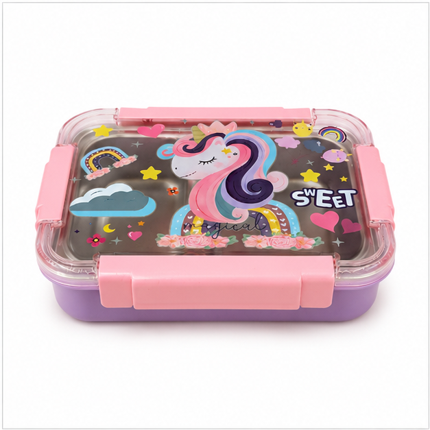 Purple Stainless Steel Kids Lunch Box 750ML (YM2495)