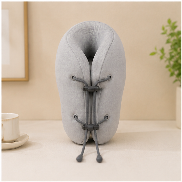 Light Grey Travel Neck Pillow for Comfort (YM1862)