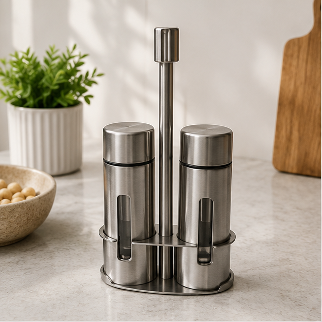 Salt Dispensers Stainless Steel Set of 2 (YM1666)