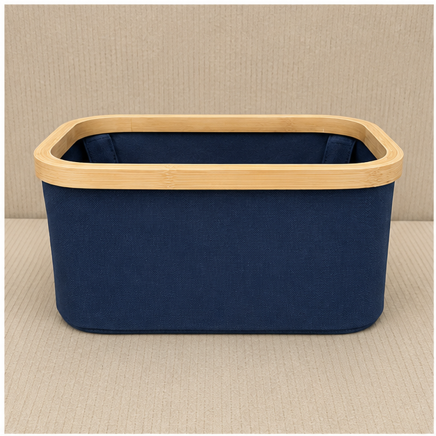 Blue Foldable Laundry Storage Basket (YM450)