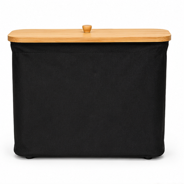 Black Laundry Basket for Clothes Storage (YM1883)
