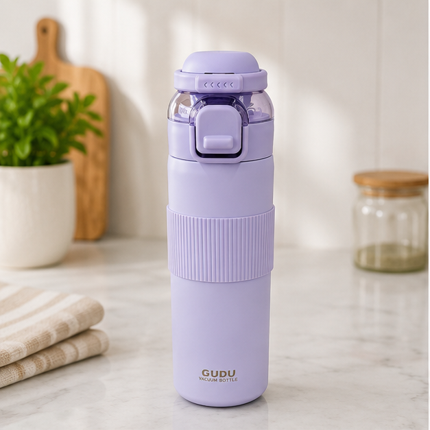 Insulated Stainless Steel Water Bottle Purple 700ML (YM1626)