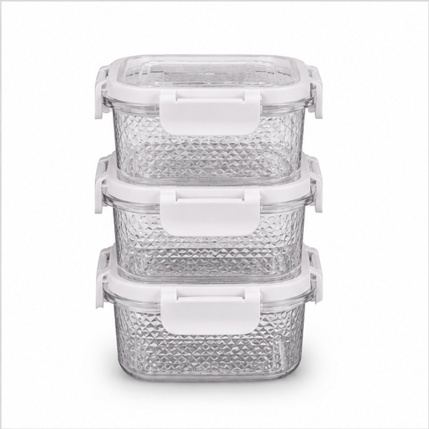 Square Storage Container Set of 3 (YM2773)