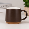 Brown Ceramic Beverage Mug with Handle (YM1736)