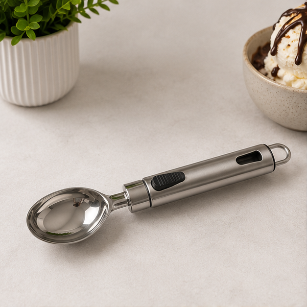 Stainless Steel Ice Cream Spoon (YM1087)