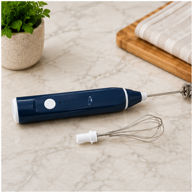 Electric Handheld Milk & Coffee Stirrer with Dual Whisks (YM2059)