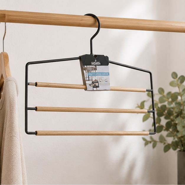 Grey Multi-Layer Plastic Hanger (YM422)
