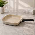 Durable White Cooking Pan for Everyday Cooking Use (YM1314)