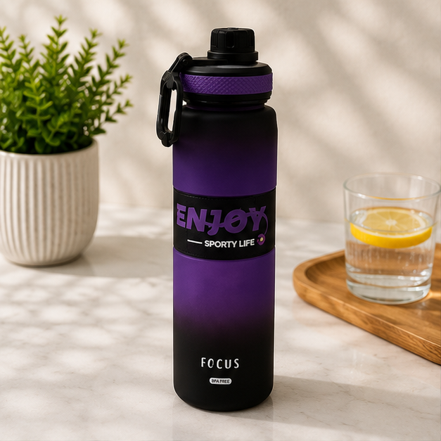Purple Gradient Sports Sipper Bottle for Gym & Travel Use (YM642)