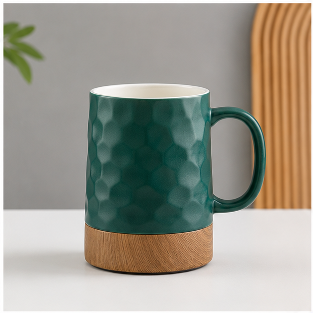 Green Ceramic Coffee Mug for Tea & Coffee (YM1737)