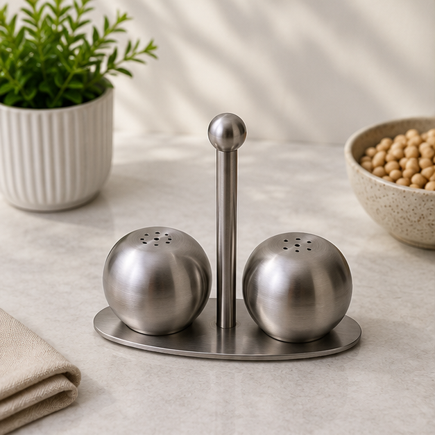Salt Dispensers Stainless Steel Set of 2 (YM1672)