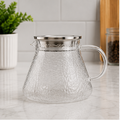 Textured Glass Water Jug Transparent (YM164)
