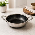Cooking Pan 1200ML Stainless Steel (YM1583)