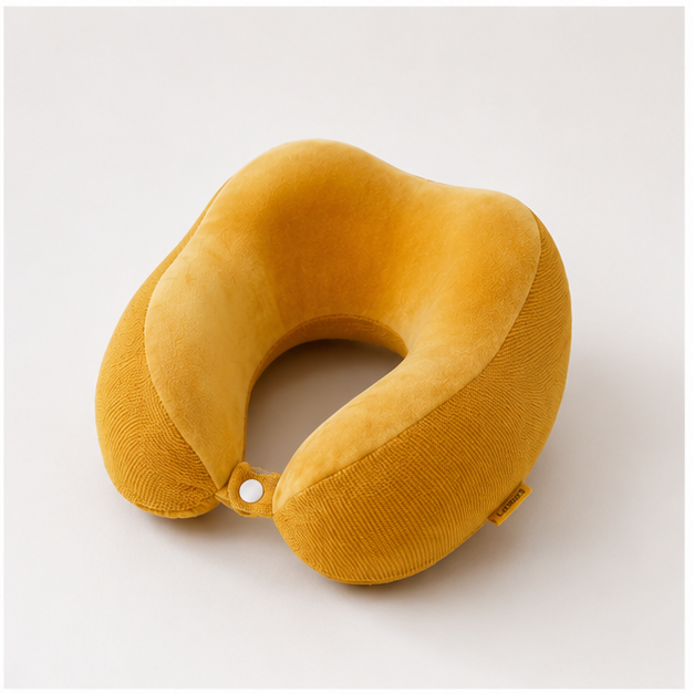 Mustard Travel Neck Pillow for Comfort (YM1855)