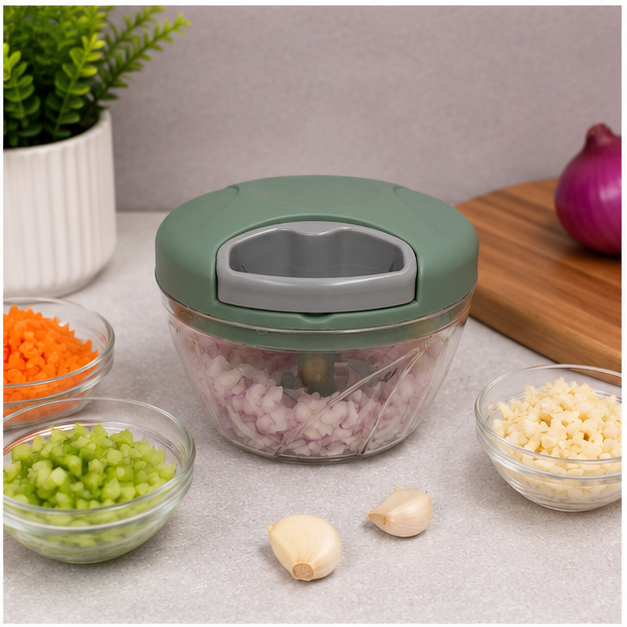 Green Kitchen Chopper for Fruits and Vegetables (YM2234)