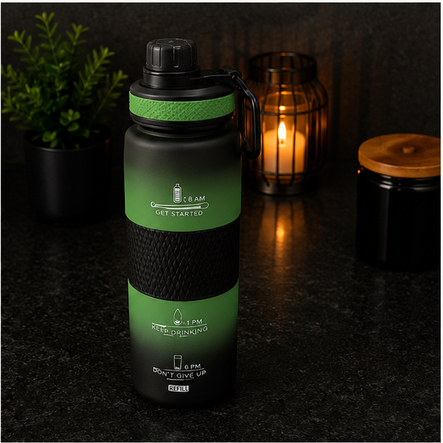 Green Plastic Sipper Bottle for Sports & Daily Hydration (YM2127)