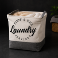 Grey Foldable Laundry Basket (YM509)