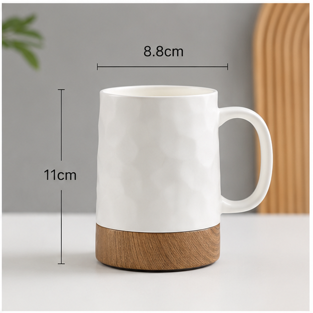 White Ceramic Coffee Mug for Tea & Coffee (YM1737)