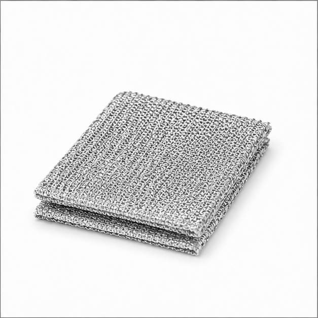 Silver Clean Dish Scrub Cloth (YM1217)