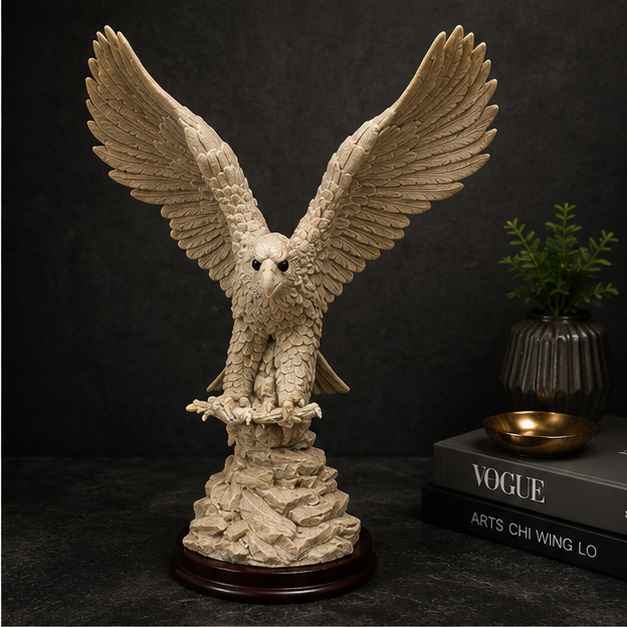 Flying Eagle Sculpture Beige (YM2309)