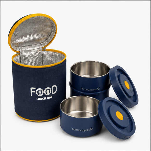 Thermo Fresh Insulated Lunch Box – Dark Blue (YM2141)