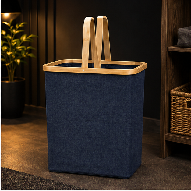 Oxford Fabric Laundry Basket Black (YM1876)