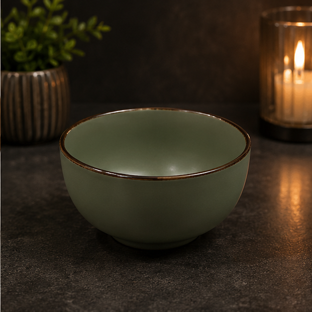 Green Bowl for Everyday Dining and Kitchen Use (YM1451)
